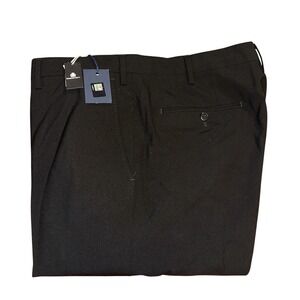 Domenico Vacca Alta Sartoria Mens Slim Fit Black Dress Pants Size 58 IT NEW